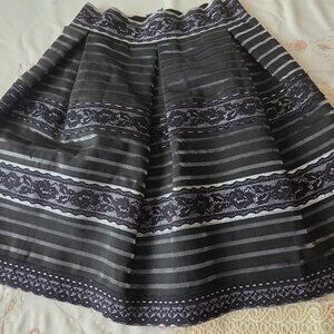 Endless Rose Black and Silver Skirt